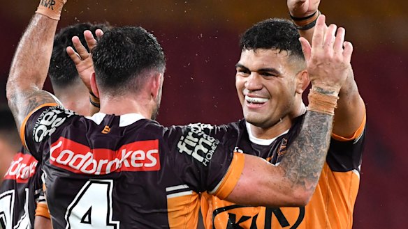 The Broncos' David Fifita and Darius Boyd will likely have to relocate to NSW for the NRL to resume.