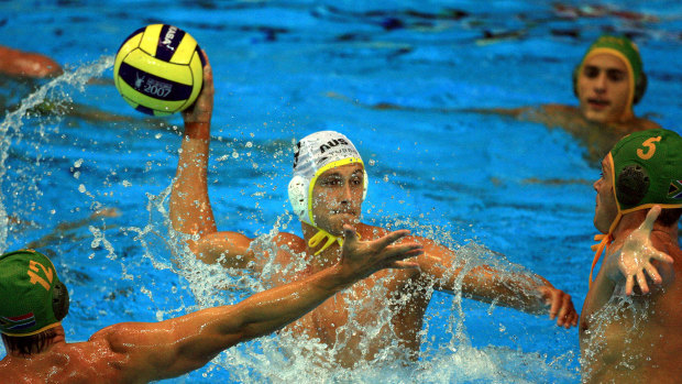 Olympian Thomas Whalan, seen here playing for Australia against South Africa in 2007, is general manager of Brookvale Rent a Space.