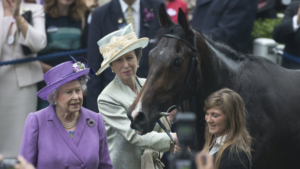 Racing Royalty: Queen Elizabeth II at Ascot after her horse, Estimate, won the Gold Cup.