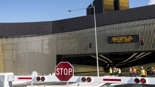 The second stage of WestConnex opened to Sydney motorists in July.