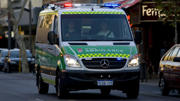 The 12-year-old girl was taken to Perth Children's Hospital. 