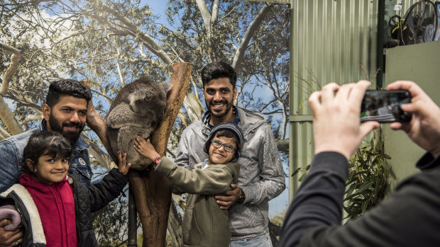 Featherdale Wildlife Park in western Sydney receives about 12,500 Indian visitors a year, including a significant number of students and tourists visiting friends and relatives.