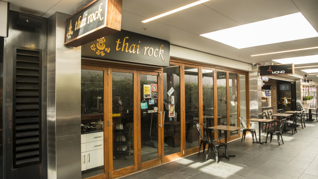 The Thai Rock restaurant at Stocklands Mall in Wetherill Park, which is linked to three coronavirus cases.