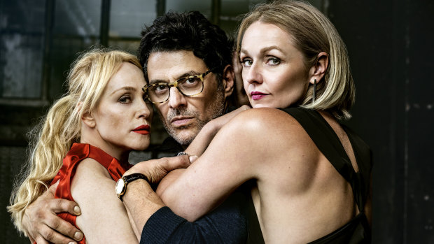 "A bespoke market" for entertainment: Rachael Blake (right) with co-stars Susie Porter and Vince Colosimo .