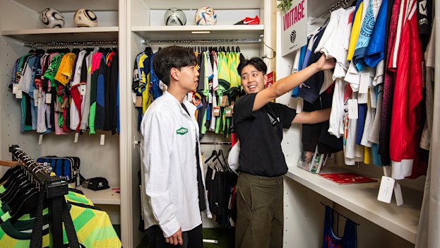 Founders of Unwanted FC Kevin and Keith Chan at their new Sydney store.