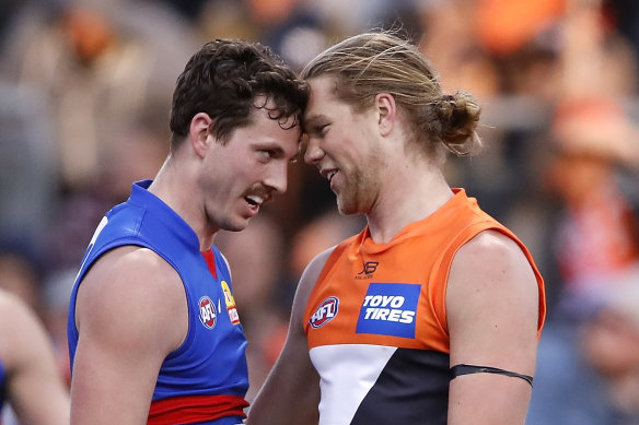 The rivalry betwen the Giants and the Bulldogs has heated up in recent years.
