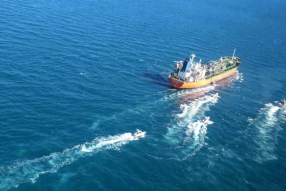 The MT Hankuk Chemi was stopped by Iranian authorities over alleged “oil pollution” in the Persian Gulf. 