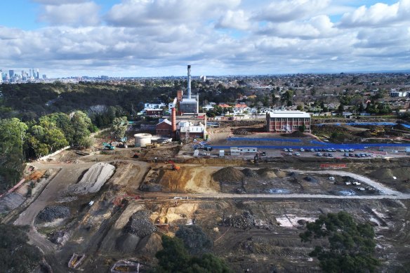 The redevelopment of the Alphington paper mill - pictured here under construction in 2017 - was strongly opposed when it was first mooted.