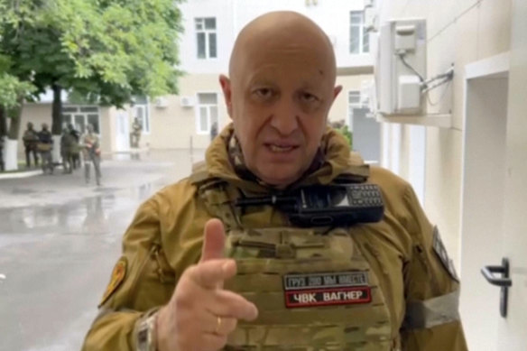 Yevgeny Prigozhin on his “March to Moscow” in June.