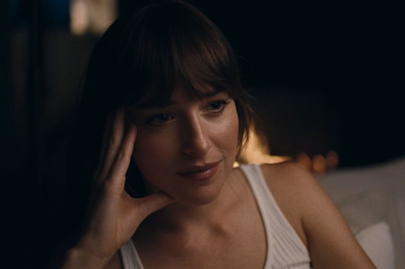 Queen of the unromantic comedy: Dakota Johnson in Splitsville.
