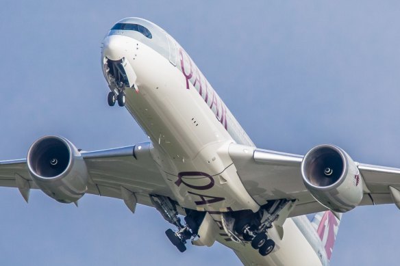 A Qatar Airways Airbus A350. The airline was recently named the world’s best.