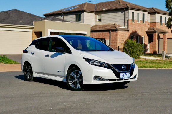 The electric Nissan Leaf makes up 11 per cent of all electric cars registered in Queensland.