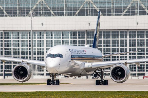 Singapore Airlines has 65 Airbus A350s in its fleet.