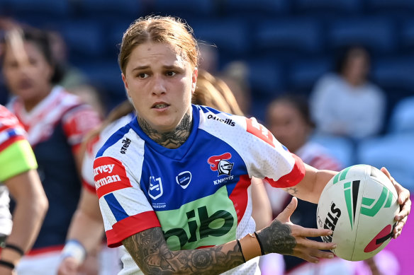 Newcastle Knights NRLW player Caitlin Moran.