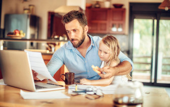 Nearly two thirds of workers say they're more productive working from home - even with kids around.