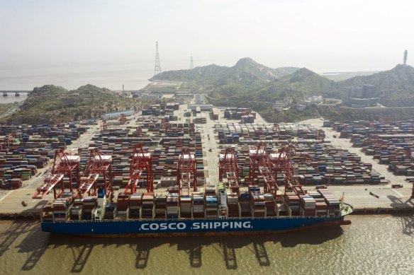 There are signs that transport and supply chain disruptions caused by COVID-19-related lockdowns are continuing to ease in Chinese ports such as Shanghai.