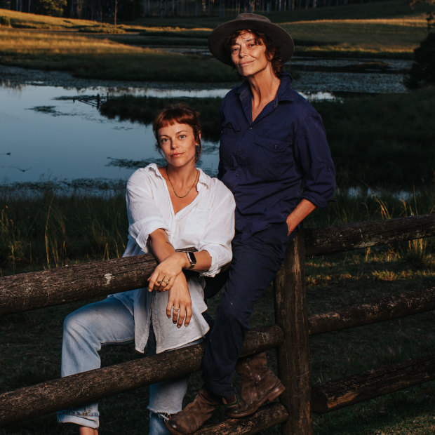 Matilda Brown (left) was a late convert to mum Rachel’s zest for regenerative farming after a trip to the Great Barrier Reef. “Suddenly, it all made sense,” she says.
