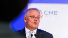 Scott Morrison addresses the Chamber of Minerals and Energy WA on Tuesday. 