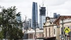 Crown’s Sydney tower seen from Balmain. The $2.2 billion development was stymied by the loss of its gaming licence.