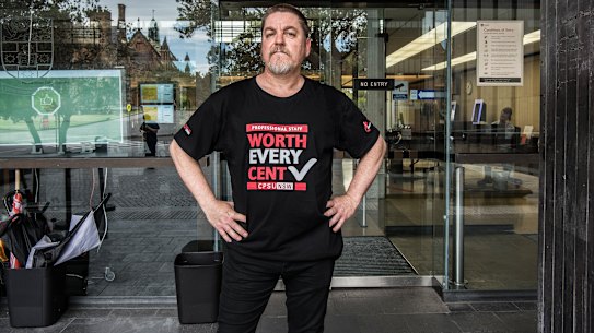 Grant Wheeler outside Fisher Libary at the University of Sydney.