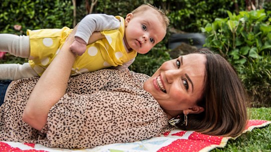 Aillinn McGoldrick gave birth to 3-month-old Dara via an elective c-section.