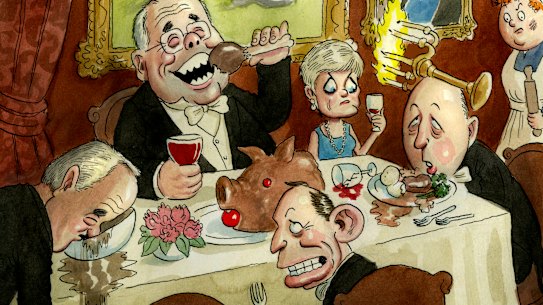 In Down Under Abbey, the political class is taking it easy