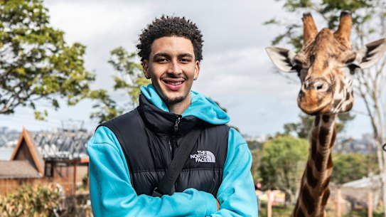 Tyrese Proctor at Taronga Zoo.