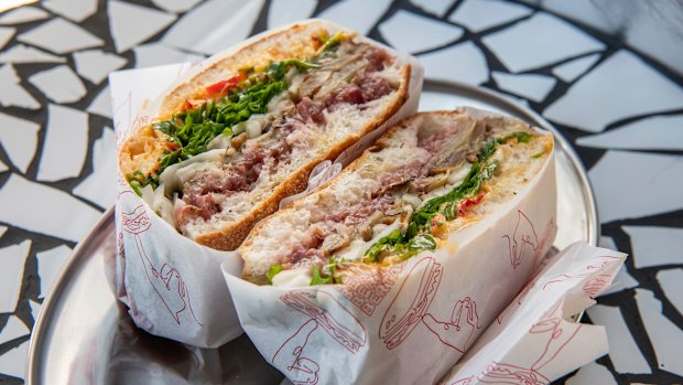 Pastrami sandwich.