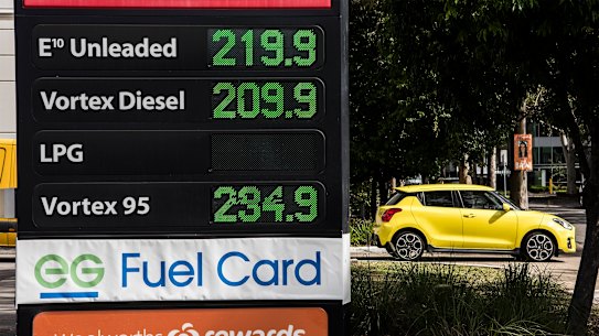 Rising petrol prices have contributed to inflation hitting 6.1 per cent.
