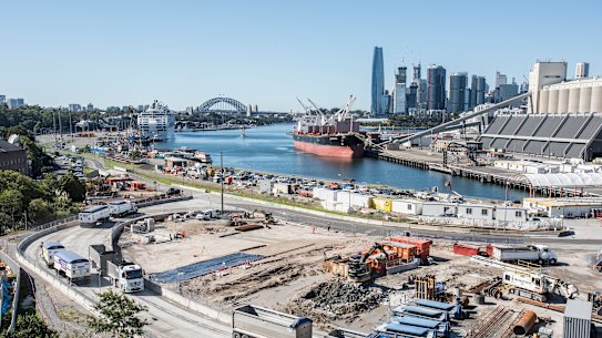 The largely industrial Bays West precinct, which is three-and-a-half times the size of Barangaroo, is the next major urban renewal project to reshape Sydney Harbour. 