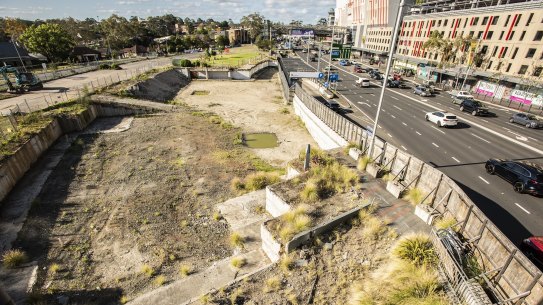 The Ryde Central site pictured last month.