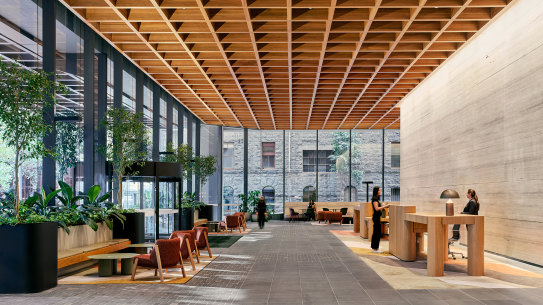 Landlords and investors are upgrading entrance lobbies, end-of-trip facilities and spruiking building interiors, rather than building from scratch.