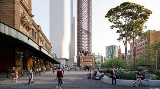The National Trust has criticised the heritage impacts of major projects such as a tower planned at Central Station.