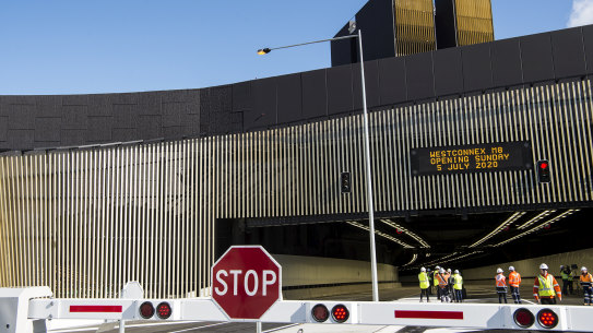 The second stage of WestConnex opened to Sydney motorists in July.