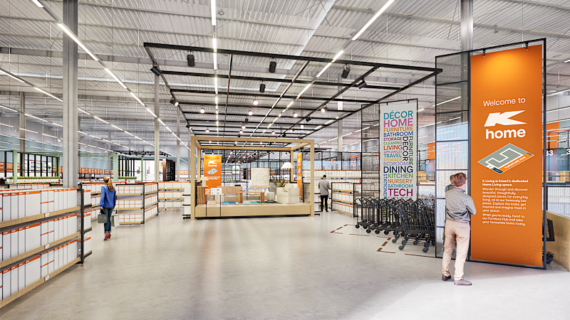 Why Kmart is opening up a furniture showroom and t