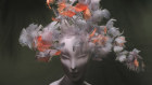 Feathery hat for Hume column, AFR Magazine December 2019. 