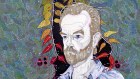 Del Kathryn Barton's Archibald Prize winning portrait of actor Hugo Weaving, Hugo (2013), to be sold next Wednesday night in Deutscher and Hackett's first online "solo auction", at an estimate of $120,000 to $160,000. 