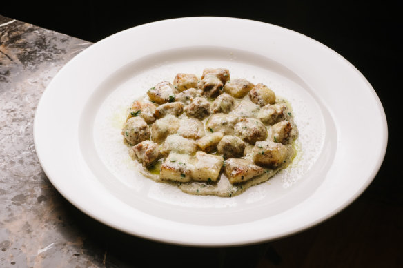 Go-to dish: Gnocchi with pork and fennel sausage, parmesan cream and black truffle tapenade.