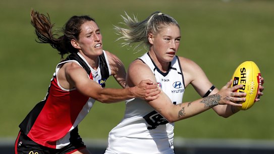 Carlton and St Kilda met weeks ago in the AFLW.