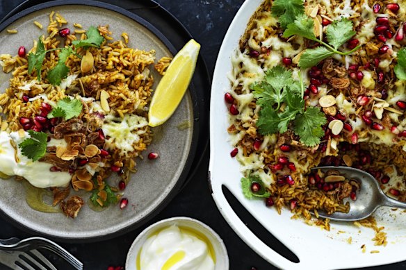 Serve this spiced rice with yoghurt on the side.