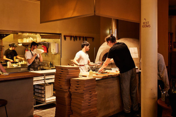 Harley & Rose’s pizzas regularly draw a crowd.
