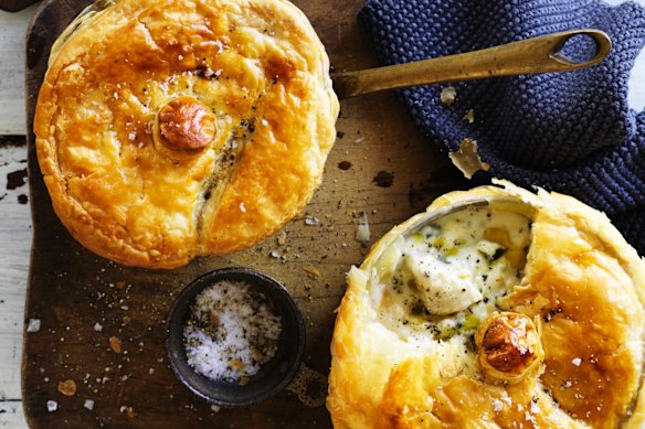Neil Perry’s blue eye trevalla and dill pot pies.