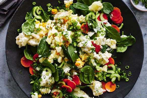 Adam Liaw’s vegetable and potato salad.