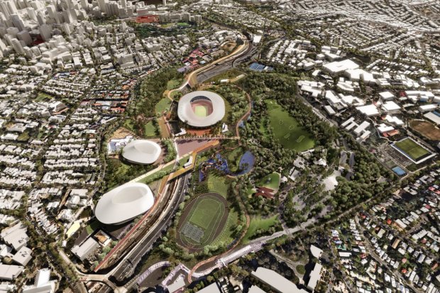 Brisbane architectural firm Archipelago’s proposed Victoria Park stadium is one of the more contentious proposals.