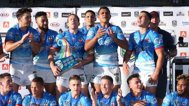 The Roosters won the Nines in 2017, the last time the competition was held.