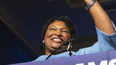 Filed a lawsuit: Georgia candidate Stacey Abrams.