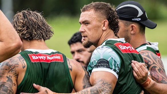 James Fisher-Harris with the Maori All Stars.