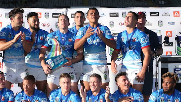 The Roosters won the Nines in 2017, the last time the competition was held.