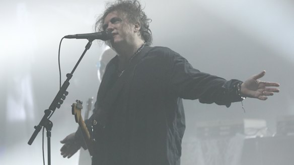 Robert Smith of The Cure performs at the Opera House on Friday.