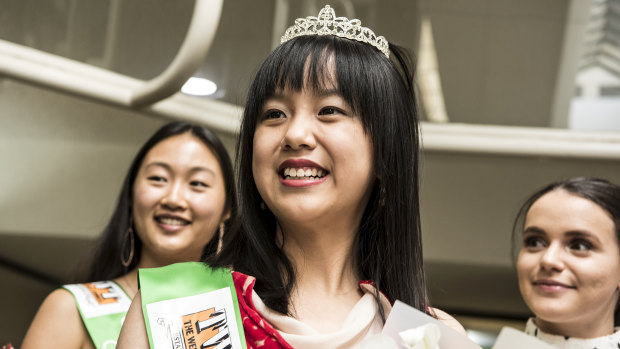 Lucy Fang, 17, was crowned as this year's Miss Eastwood on Saturday ahead of the Granny Smith Festival.